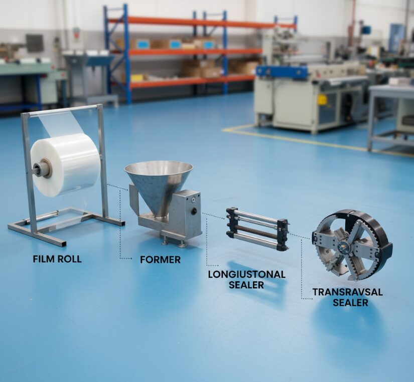 Disassembly diagram of pillow packaging machine