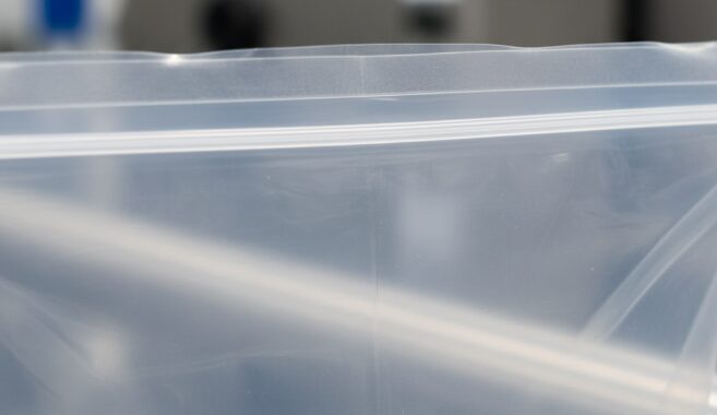 Image of heat sealing using a sealing machine