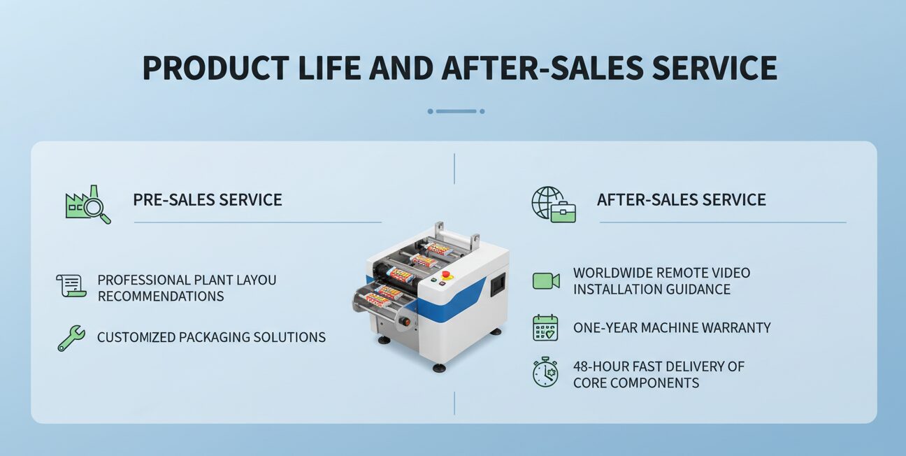 After-sales service for packaging machines