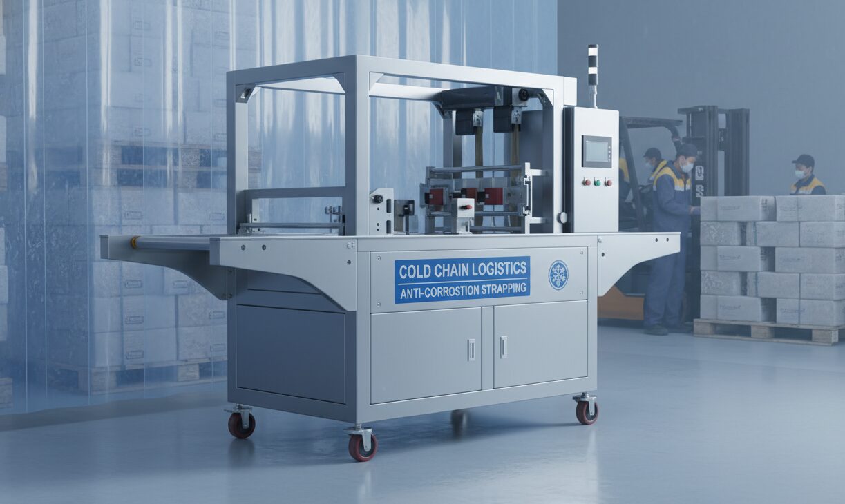 Cold Chain Logistics Centers for automatic strapping machine with stainless steel frame
