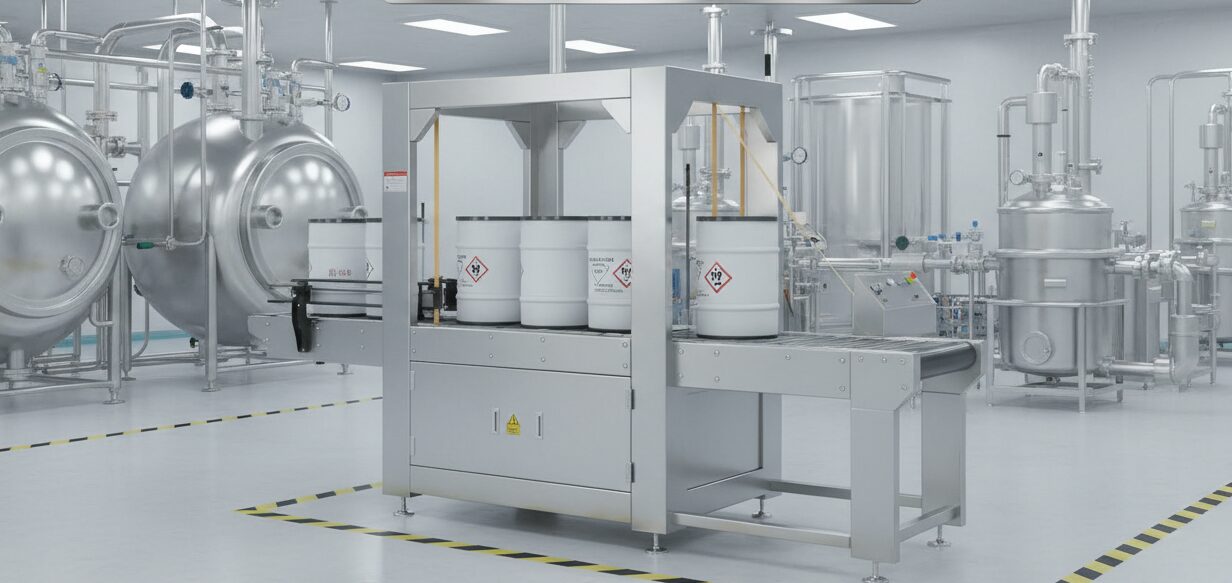 Chemical Production Plants for automatic strapping machine with stainless steel frame