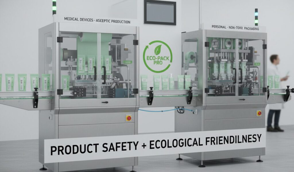 Eco Friendly Packaging Machines Applicable Crowd To Medicine and personal care brand