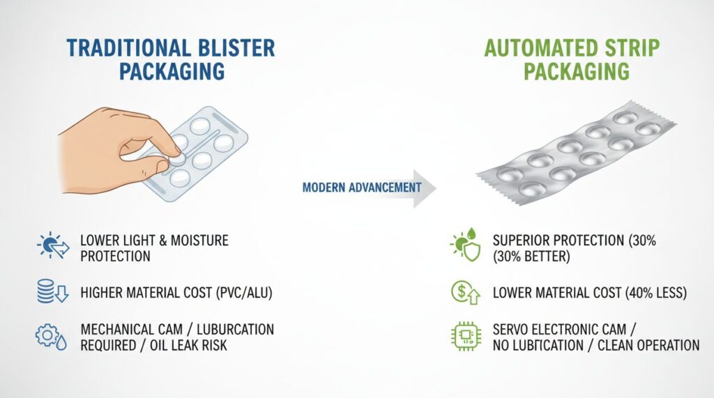 Automated Strip Packaging Machine contrast points