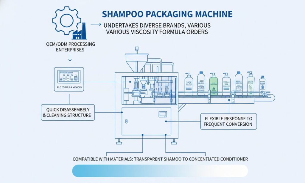 Shampoo Packaging Machine Applicable Crowd