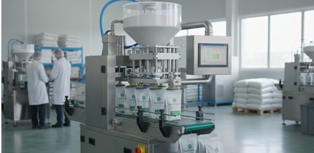 Photos of powder packaging machines