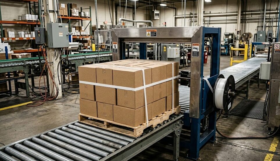 Automatic Horizontal Strapping Machine Applicable Crowd