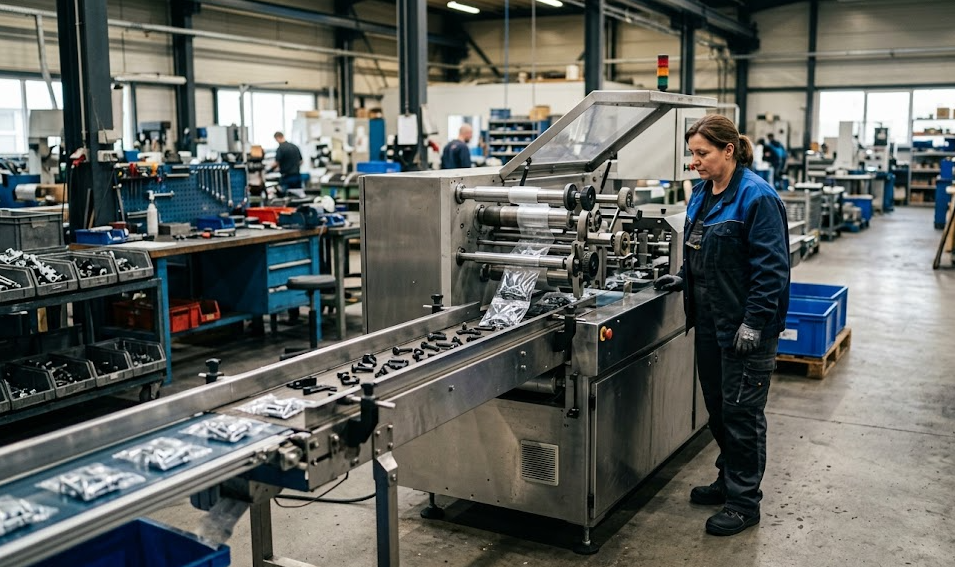 Flow wrapping machine for sale applicable population