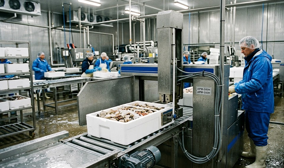 Automatic side-seal strapping machines for people