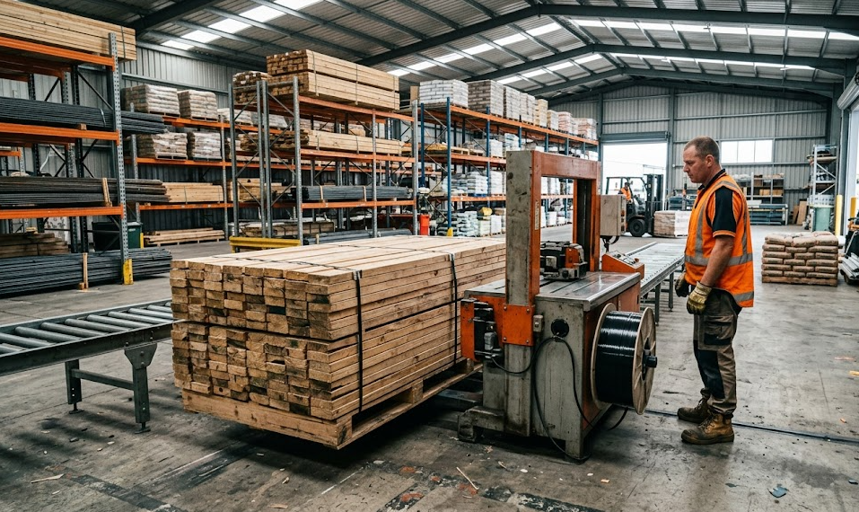 Automatic side-seal strapping machines for people