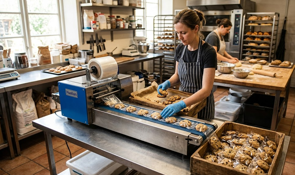 Small flow wrapping machine applicable crowd