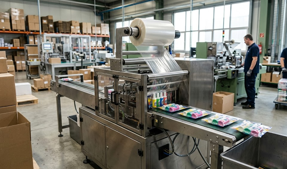 Small flow wrapping machine applicable crowd