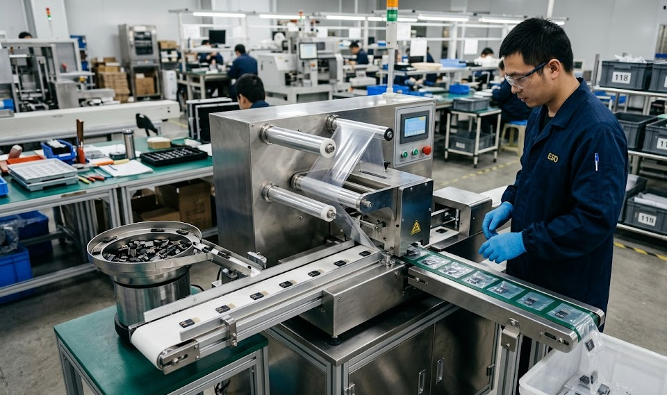 Small flow wrapping machine applicable crowd