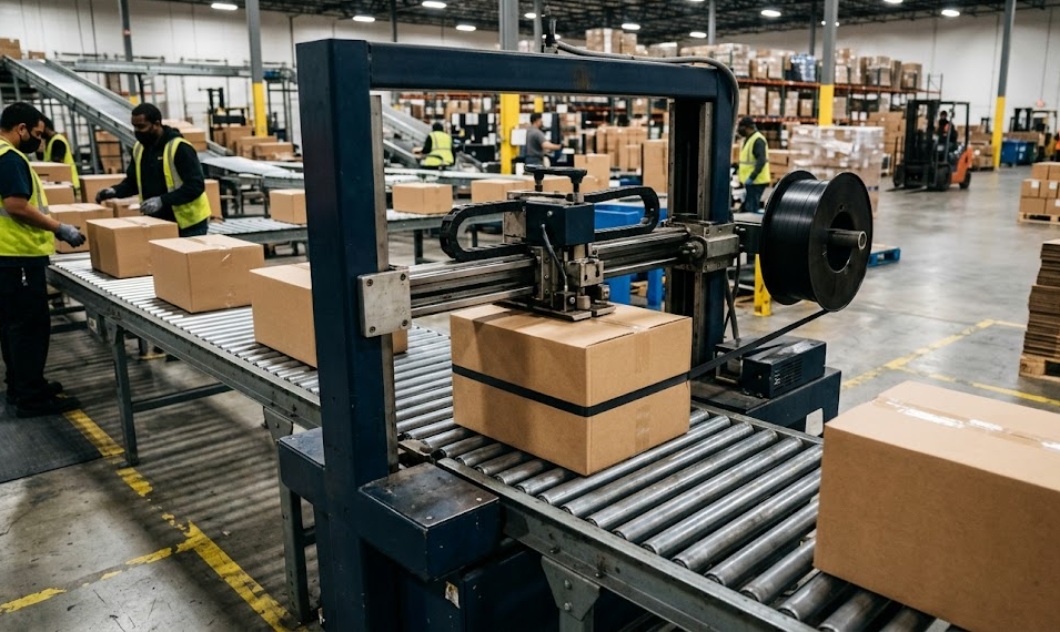 automatic horizontal strapping machine Applicable Crowd