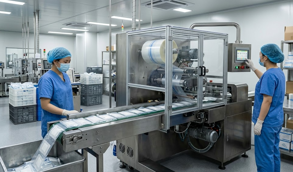 Flow wrapping machine for sale applicable population